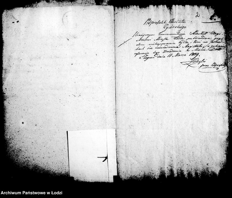 Obraz 7 z jednostki "Akta tyczące się urządzeń względem prowadzenia na jarmarki i sprzedawania bez zaświadczeń inwentarza i zaszłych korespondencji"