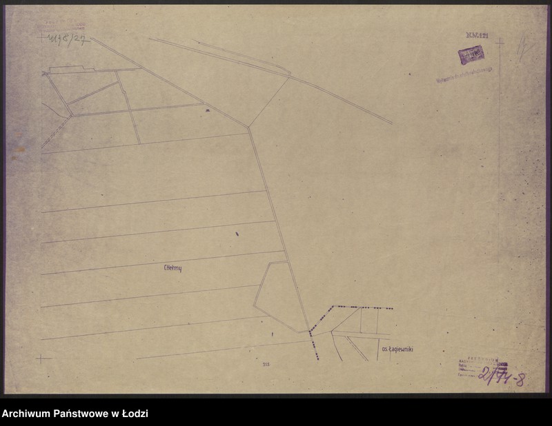 Obraz 9 z jednostki "Plan m. Łodzi 1:2000, odbitka. Sekcja NW121"