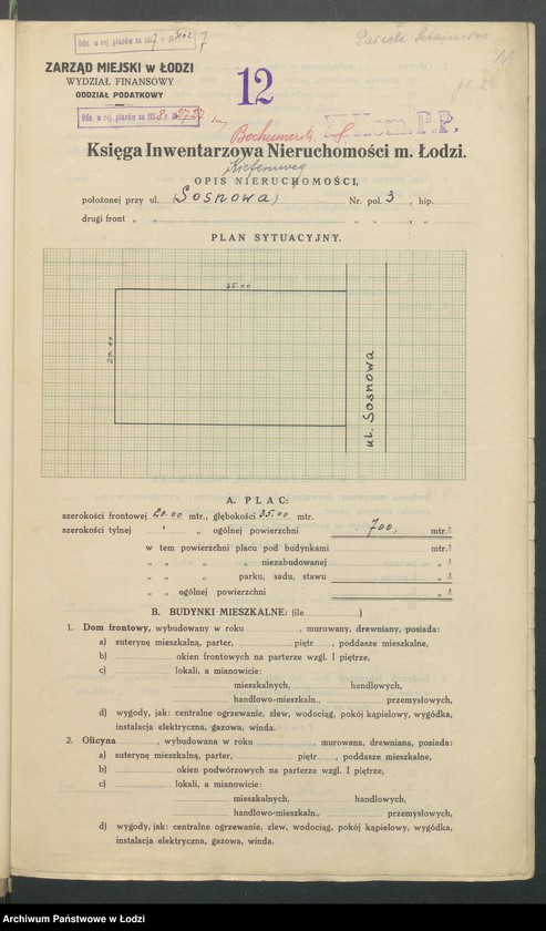 image.from.unit.number "Księga inwentarzowa nieruchomości m. Łodzi ul. Sosnowa"