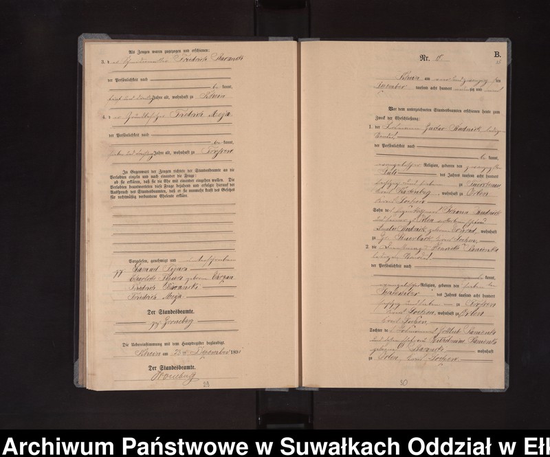 image.from.unit.number "Heiraths-Neben-Register des Königlichen Preussischen Standes-Amtes Orlen Kreis Loetzen"