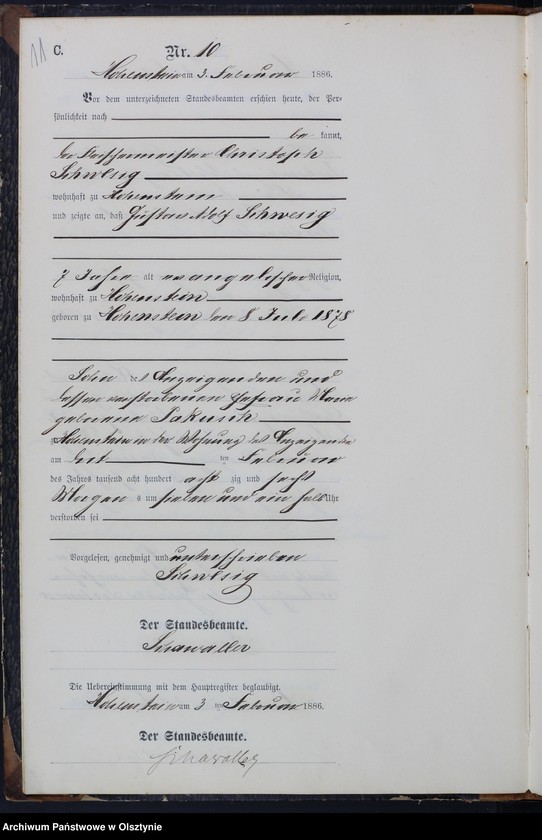 image.from.unit.number "Sterbe-Neben-Register Nr 1 - 73"