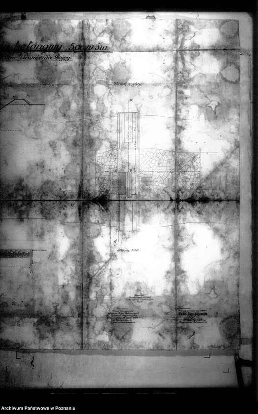 Obraz 15 z jednostki "Podkładki techniczne budowy jazów betonowych Spółki Regulacji Dojcy powiat wolsztyński"