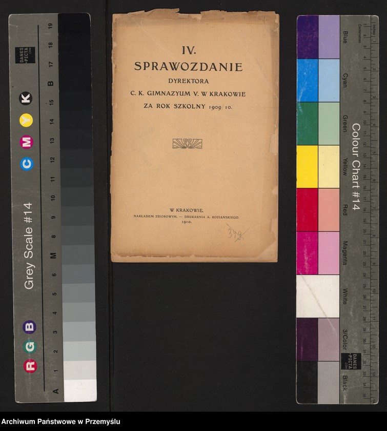 image.from.unit.number "IV Sprawozdanie dyrektora c.k. gimnazjum V. w Krakowie za rok szkolny 1909/10"