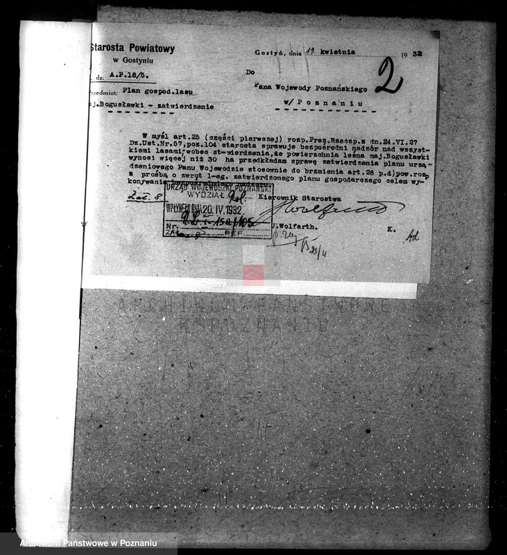 Obraz 5 z jednostki "Nadzór nad gospodarką w lasach majątku Bogusławek w powiecie gostyńskim"