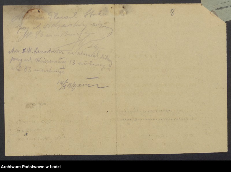 Obraz 10 z jednostki "Izrael Moses Lewartowicz- sprzedaż towarów manufakturowych"