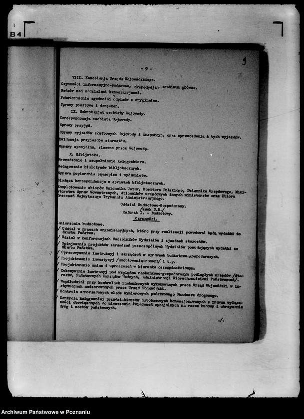 Obraz 12 z jednostki "Statut organizacyjny Urzędu Wojewódzkiego Poznańskiego"