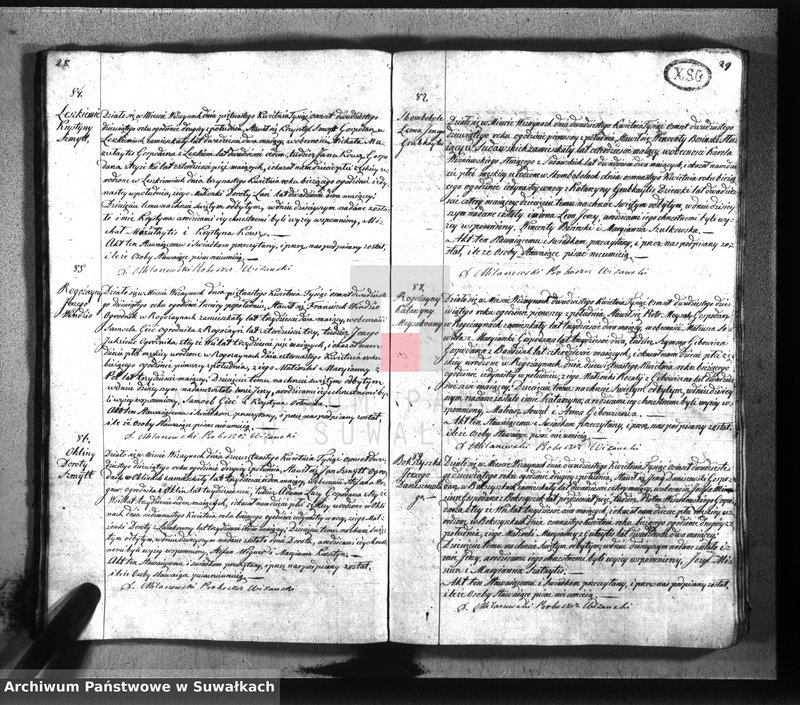 image.from.unit.number "Duplikat parafij wiżaynskiey z roku 1829"