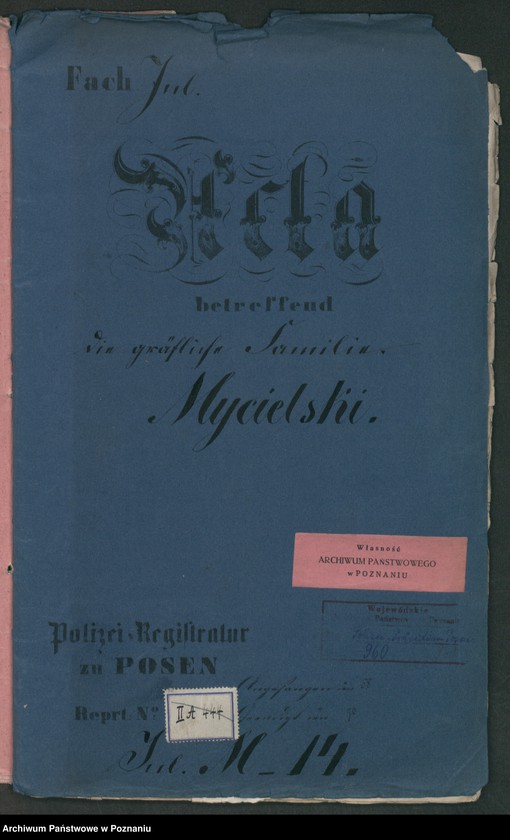 Obraz 2 z jednostki "A. betr. die gräfliche Familie Mycielski"
