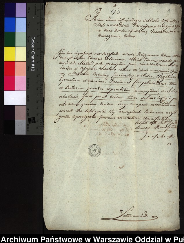 image.from.unit.number "Ekstrakt z ks. gr. łomżyńskich protestacji konwentu z 1688 roku przeciw szlachcie z dóbr Wierzbowo o zniszczenie płotów granicznych i szkody wyrządzone w dobrach klasztornych"