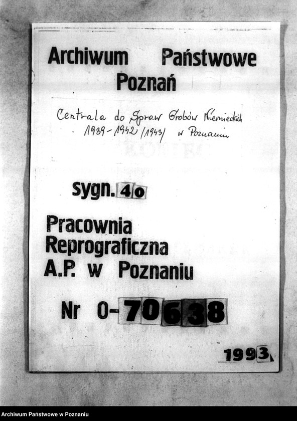 Obraz 1 z jednostki "Überführungspläne. Schriftwechsel betr. Überführungen. Band II"