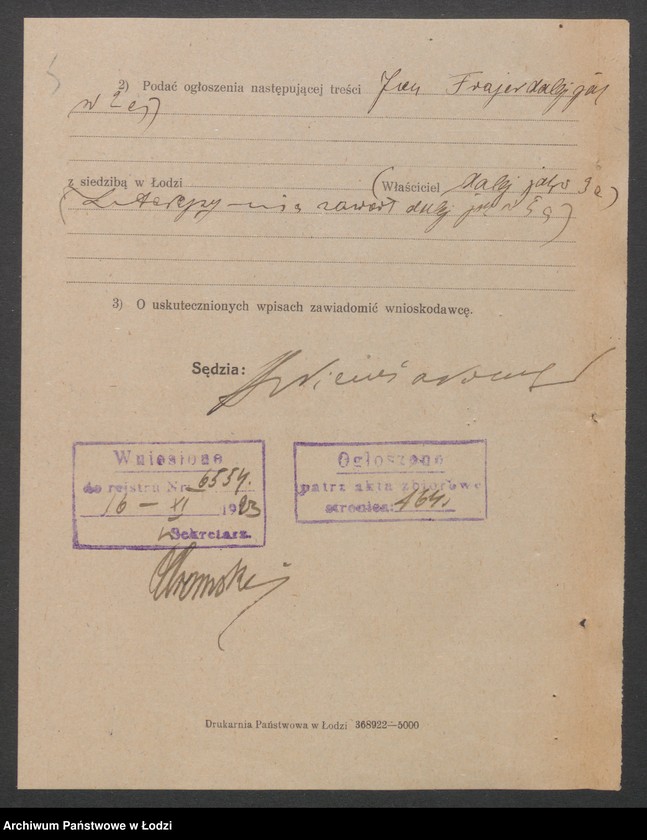 Obraz 7 z jednostki "Jan Frajer- wiatrak"