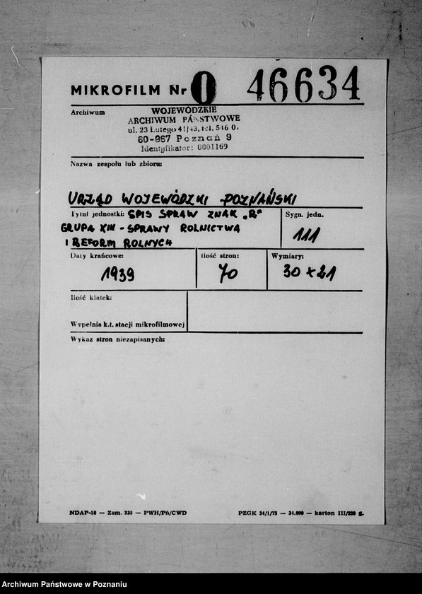 Obraz 3 z jednostki "Spis spraw znak,,R