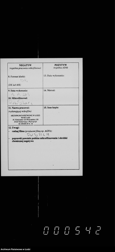 Obraz 3 z jednostki "O gorodskoj rospisi na 1895 g."