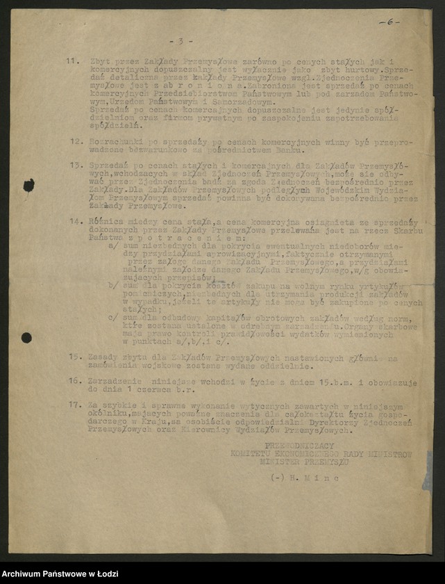 Obraz 7 z jednostki "Ministerstwo Przemysłu i Handlu; instrukcje i okólniki"