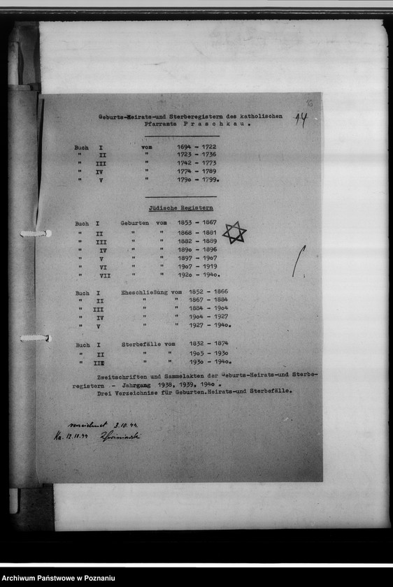 image.from.unit.number "Einziehungsprotokolle [ksiąg kościelnych] Kreis Welun [powiat wieluński, województwo łódzkie]"