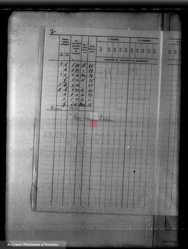 Obraz 11 z jednostki "Plan urządzania gospodarstwa leśnego dla lasu majętności Borówkowo-Stare i Piotrkowice powiat kościański"