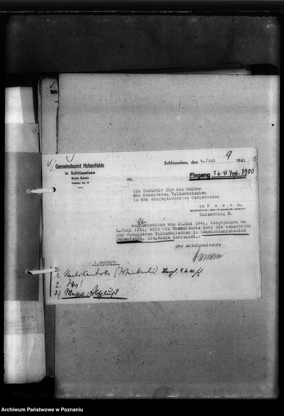 Obraz 13 z jednostki "Kreis Konin. Zgłoszenia zmarłych i zaginionych miejscowych Niemców w 1939 roku"