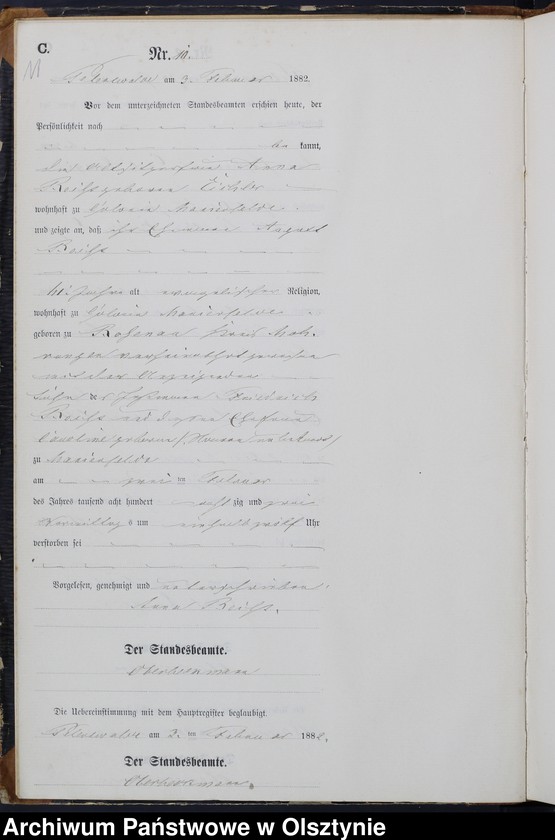 image.from.unit.number "Sterbe-Neben-Register Nr 1 - 100"