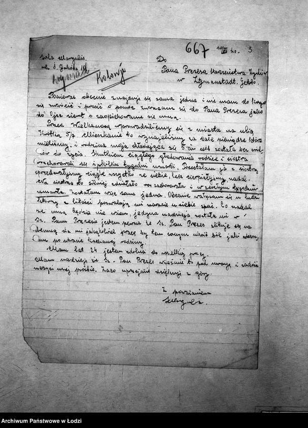 Obraz 6 z jednostki "[Podania o umieszczenie dzieci w domu sierot, żłobku, przedszkolu, na kolonii]"