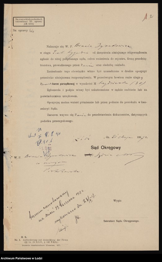 Obraz 4 z jednostki "Gebr. Ignatowicz- B-cia Ignatowicz- kupcy"