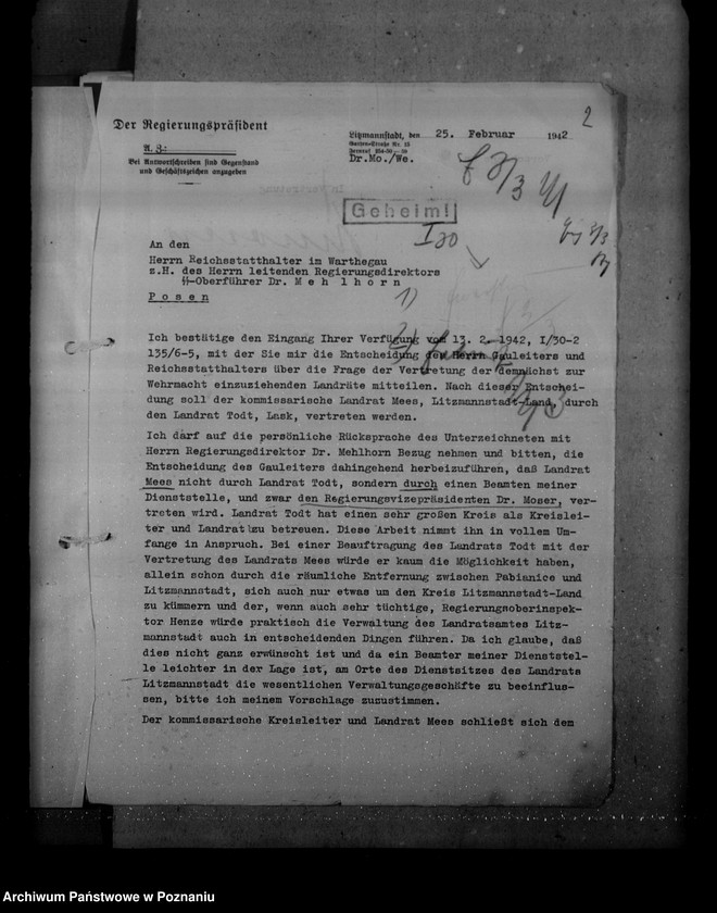 Obraz 7 z jednostki "Służba wojskowa landratów, Reg. Litzmannstadt (Łódź)"