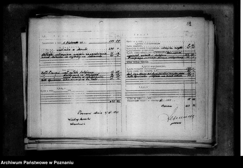 Obraz 16 z jednostki "Sprawozdania kasowe Zarządu Okręgowego Zjednoczenia Zawodowego Polskiego"