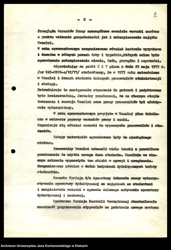 image.from.unit "Sprawozdanie z wykonania planu rewizji gospodarczej i kontroli funkcjonalnej w Wyższej Szkole Nauczycielskiej i Wyższej Szkole Pedagogicznej w Kielcach za lata 1973, 1975"