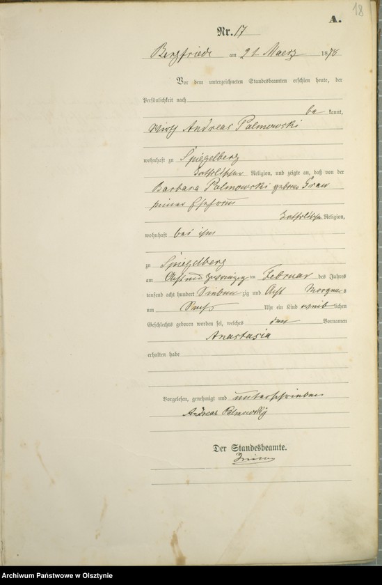 image.from.unit.number "Geburts-Haupt-Register Nr 1 - 84"