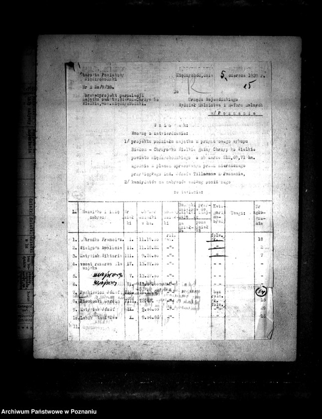 Obraz 19 z jednostki "Operat szacunkowy /parcelowanego majątku Białcz i Chrzypsko powiatu międzychodzkiego"