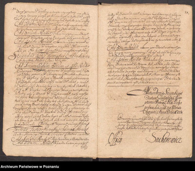 Obraz 20 z jednostki "Acta consularis officii civitatis Posnaniae."