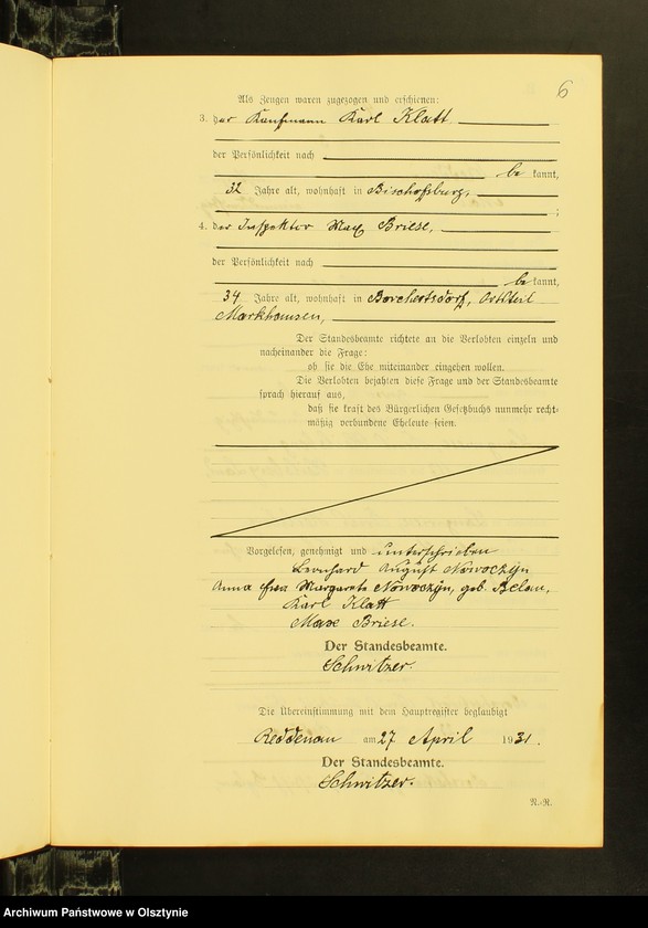 image.from.unit.number "Heiraths-Neben-Register Nr 1 - 16 [ Księga małżeństw - wtóropis ]"