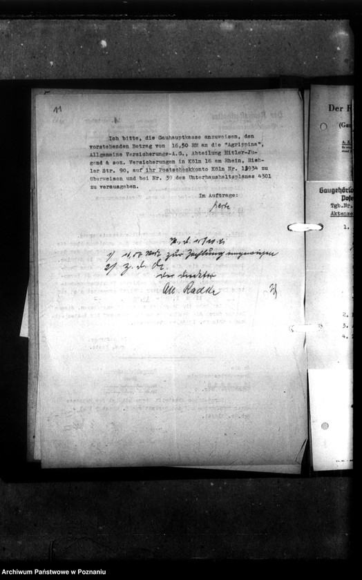 Obraz 14 z jednostki "Unfall und Haftpflichtversicherung Schüler und Lehrkräfte. [Sprawy ubezpieczeniowe]."