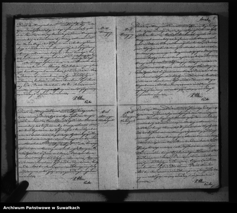 image.from.unit.number "Duplikat do zapisywania aktów urodzeń, małżeństw i zeyścia parafii Ewangelicko-augsburskiej w Wiżajnach"
