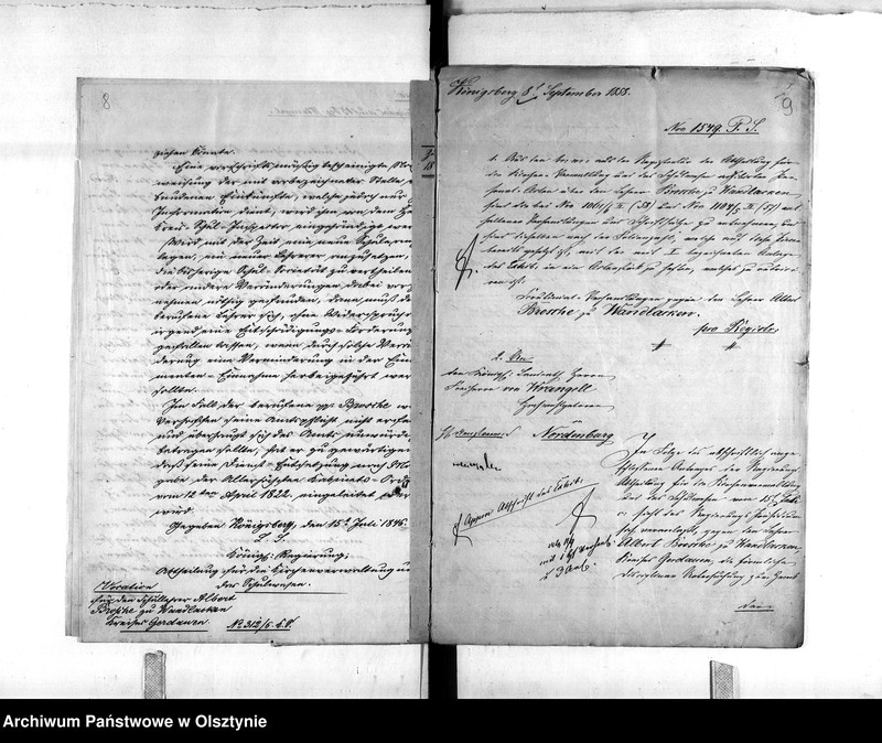 image.from.unit.number "Disziplinar-Untersuchung gegen den Lehrer Brosche [Albert] zu Wandlacken Kreises Gerdauen"