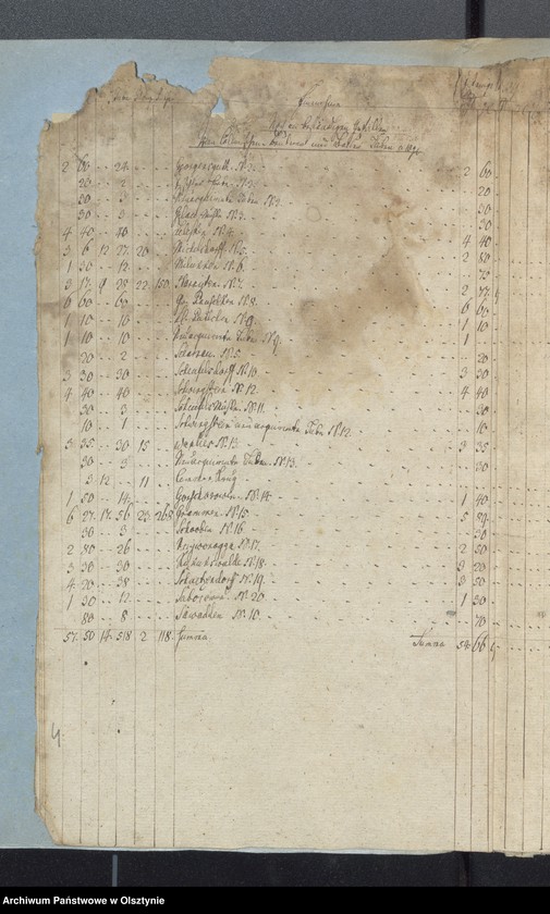 image.from.unit.number "Passenheimsche Stadt Kirchen Rechnung über Einnahme und Ausgabe"