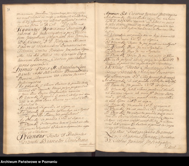 Obraz 17 z jednostki "Acta officii consularis civitatis SR.Mtis Posnaniae."