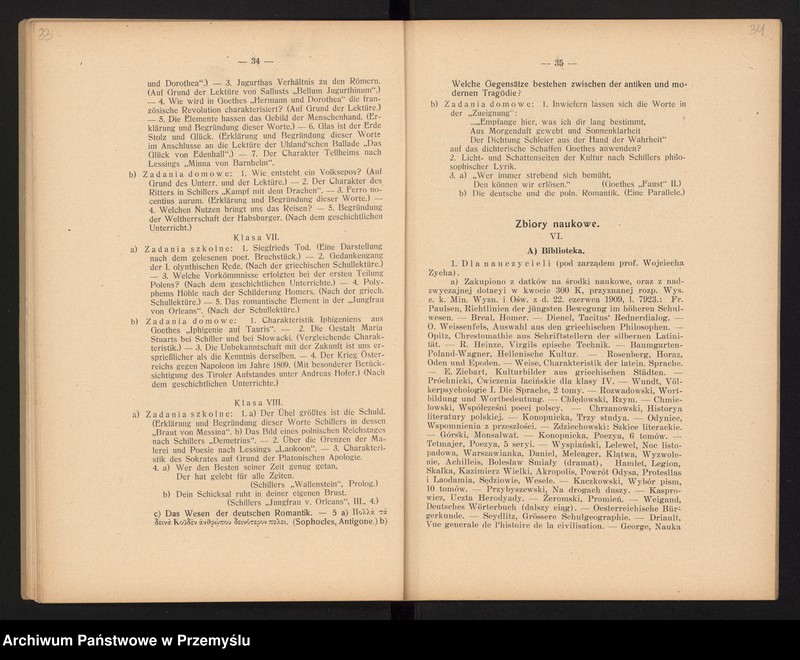 image.from.unit.number "XV Sprawozdanie dyrekcji c.k. gimnazjum polskiego w Cieszynie za rok szkolny 1909/10"