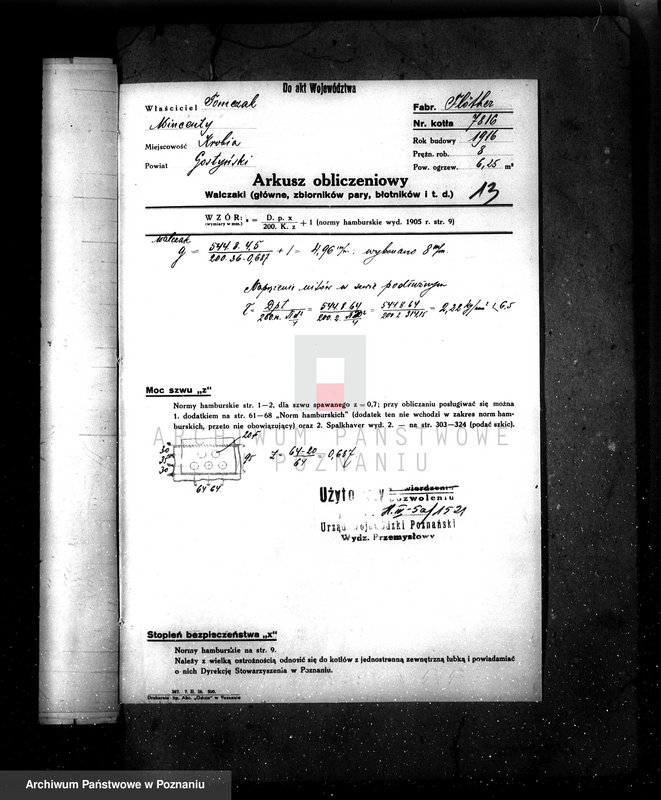 Obraz 18 z jednostki "Tartak H. Fiebiga w Krobi pow. gostyński nr woj. kotła 2523"