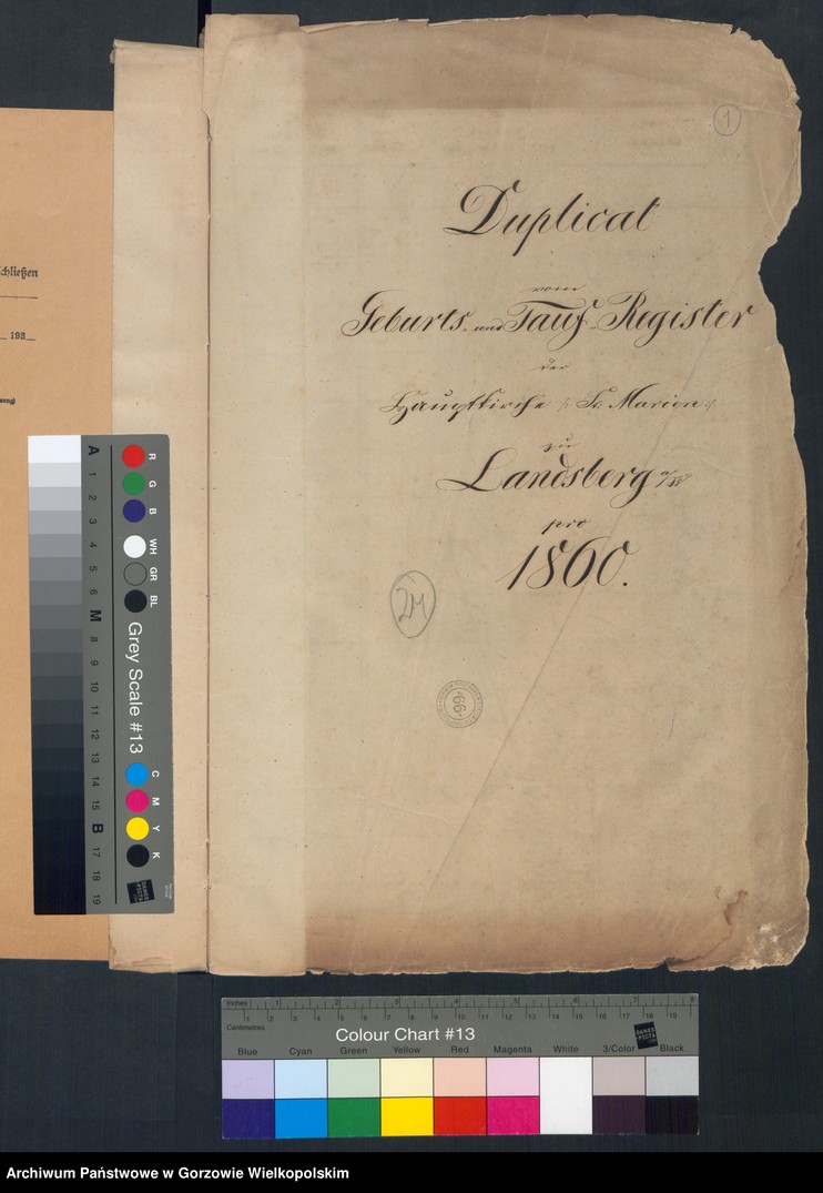 image.from.unit.number "Duplikate der Hauptkirche zu Landsberg an der Warthe (zawiera też księgę zgonów Konkordien Kirche z 1860 r.)"