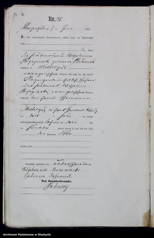 Obraz 16 z jednostki "Geburts-Haupt-Register Nr.1-47. 1-69"