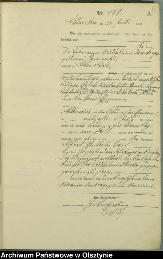 image.from.unit.number "Geburts-Haupt-Register Tom II,Nr 396 - 743"