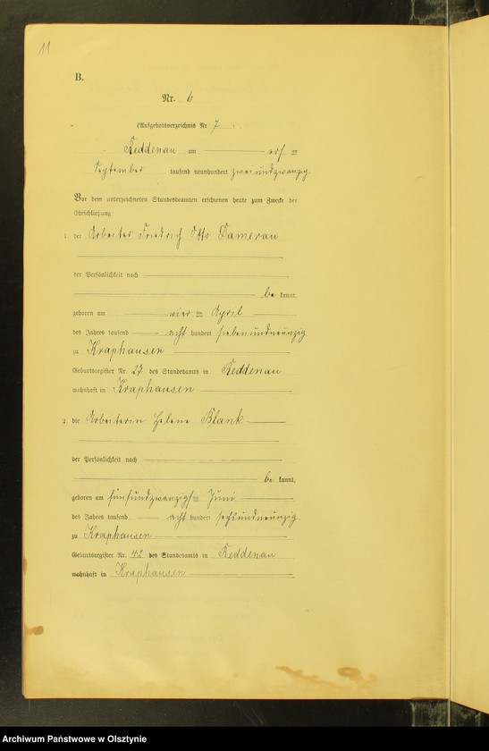 image.from.unit.number "Heiraths-Neben-Register Nr 1 - 17 [ Księga małżeństw - wtóropis ]"