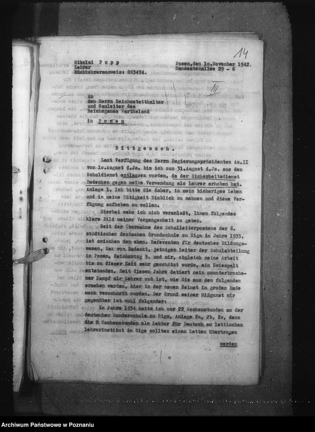 Obraz 18 z jednostki "Überbahme von Umsiedlern in den öffentlichen Dienst"