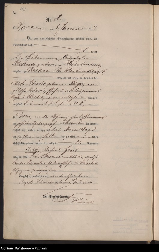 Obraz 13 z jednostki "Księga urodzeń t. I"