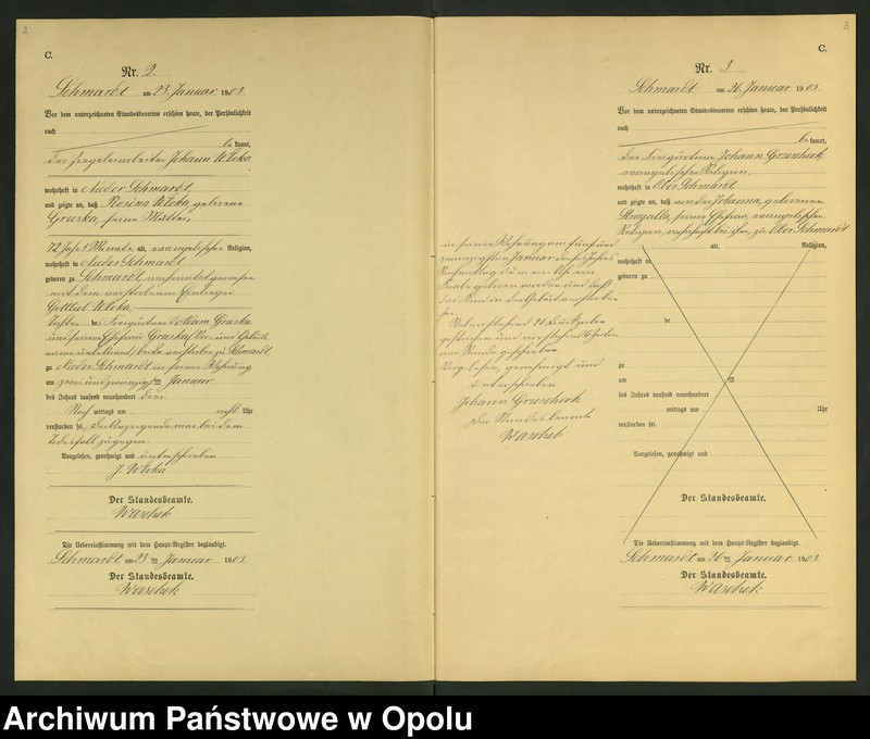 image.from.unit "Sterbe-Neben-Register Standesamts Schmardt pro 1903"