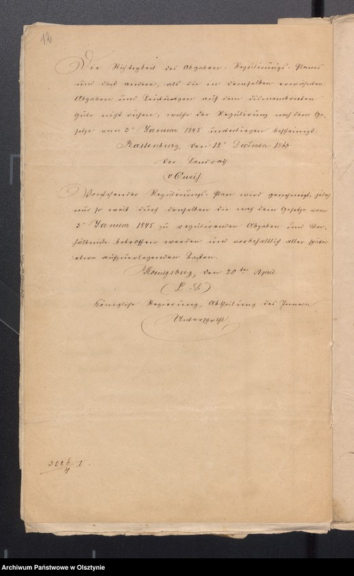 image.from.unit.number "Dismembrationssachen des Bauerngrundstück Neu Rosenthal Nr 38 zwecks Kenntnisnahme des Abgaben Regulirungs Plan durch der Mitglieder des Kirchen Kollegium und Schulvorstan."