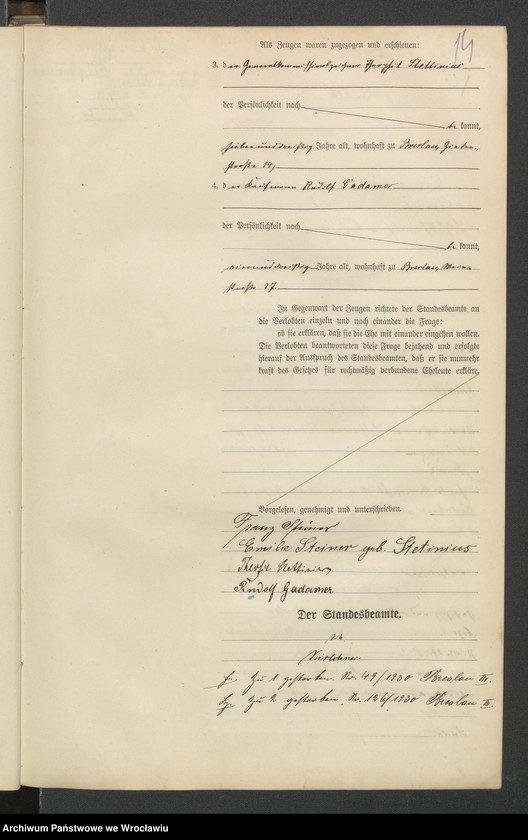 image.from.unit.number "Heiraths-Haupt-Register Breslau IV 1899 Band 3"