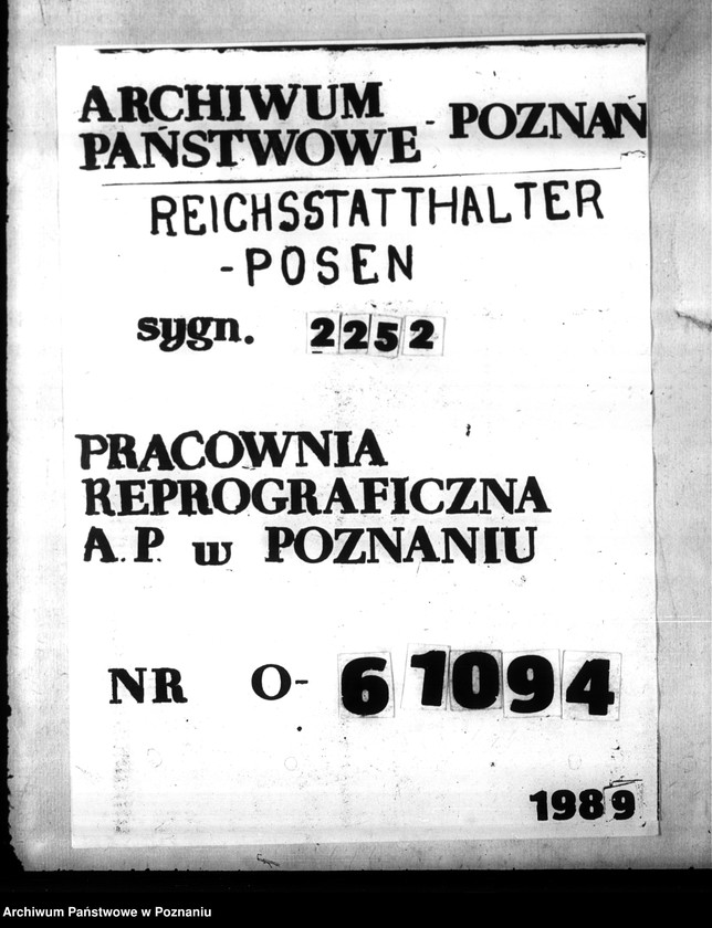 Obraz 1 z jednostki "Rückkehr - Flüchtlinge der Familien aus den ehemalsbesetzten - Ost- Gebieten und dem Generalgouvernement"