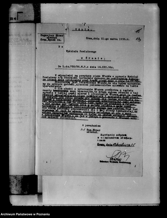 Obraz 17 z jednostki "/Ochrona prawna urzędników/ obraza urzędów i urzędników"