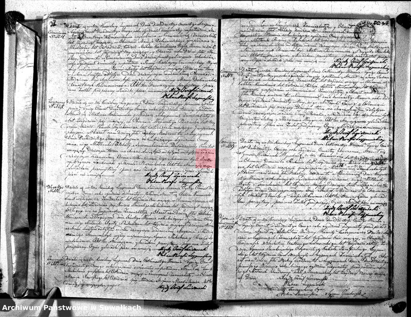 image.from.unit.number "Duplikat Aktów Urodzonych, Zaślibionych i Zmarłych Katolików Parafii Leypunskiey Roku 1828"